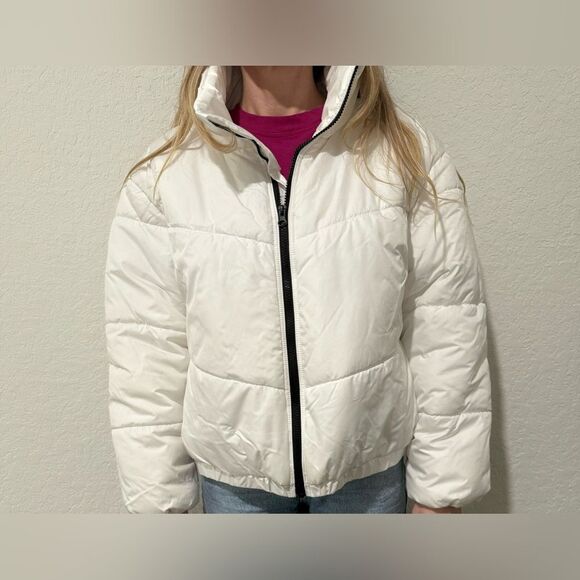 Wild Fable White Puffer Jacket Size L - Picture 3 of 6